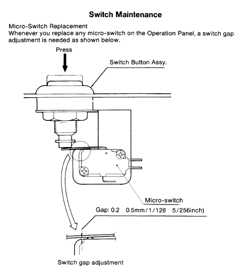 Microswitch Adjustment