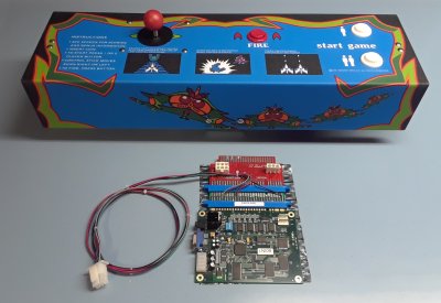 MikesArcade.com - Galaga Upright Cabinet 60-in-1 Upgrade Complete Kit