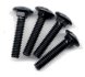 Carriage Bolts 1/4-20 x 1 1/4" Black