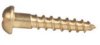 Round Head #6 x 5/8" brass screws (Bag of 4)